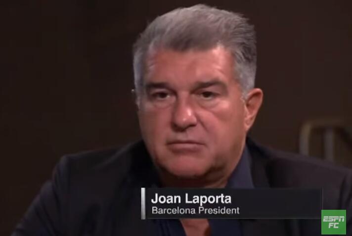 拉波尔塔:确保梅西与巴萨故事有一个更美结局是我们的责任