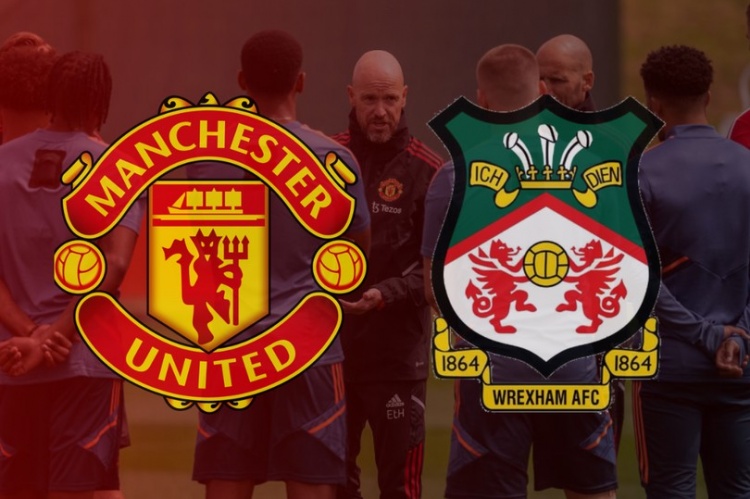 曼联封闭热身赛4-1击败雷克瑟姆,C罗、B费、马奎尔等现场观战