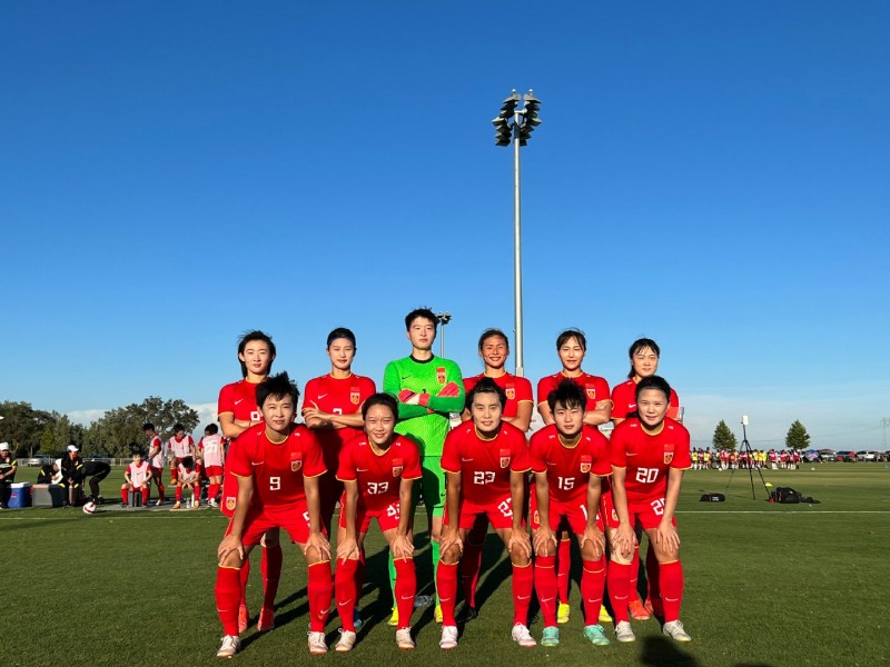 热身赛:张睿远射破门,中国女足1-1战平Norcal PDP U15男足