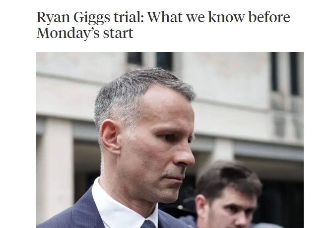 TA揭吉格斯被指控内容：将女友赤身裸体丢出房间+威胁发2人性邮件