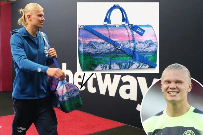 魔人变潮人！哈兰德客战西汉姆所携LV包售价近9千镑