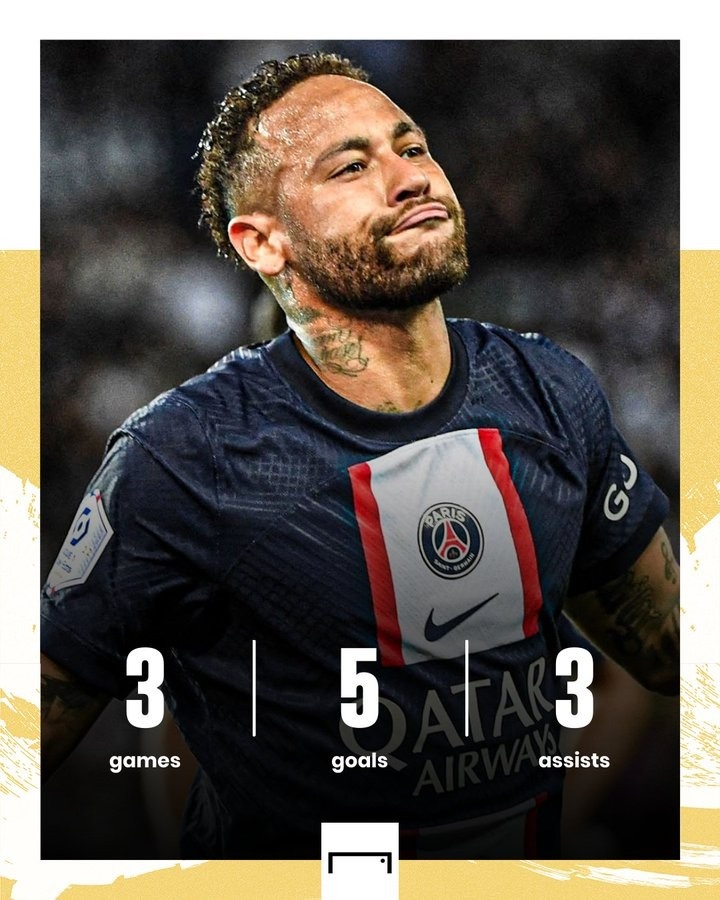 重返巅峰？内马尔本赛季前3场正赛贡献5球3助攻