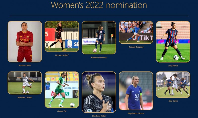 2022金足奖女足30人候选:普特拉斯领衔,岩渊真奈入选