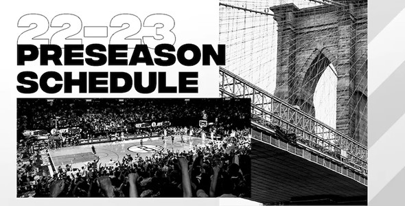 篮网公布季前赛赛程