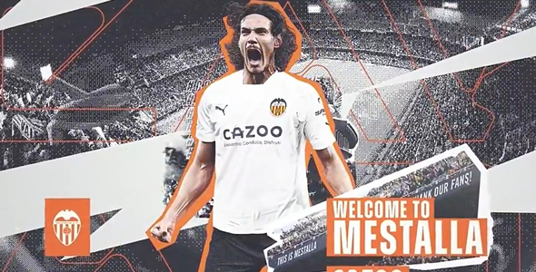 卡云尼自由身加盟华伦西亚