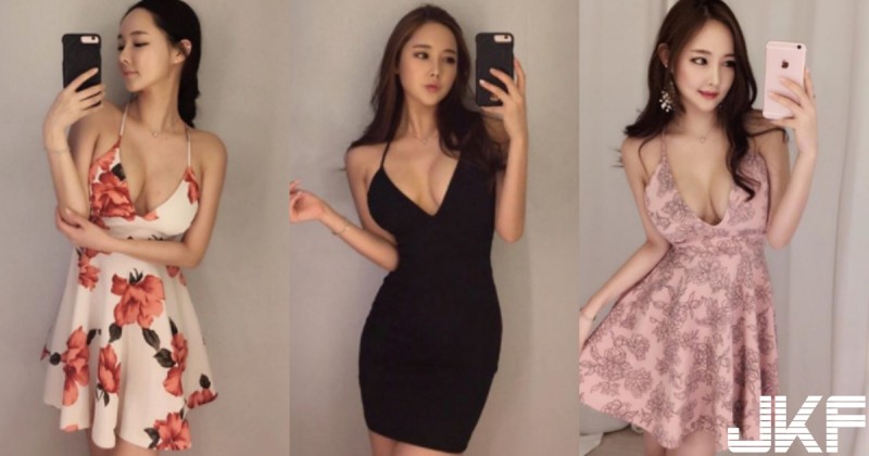 老公，要穿哪一套？「大奶女友」試衣特輯!「雙峰不受控」快掉出來，每一套都好火辣…