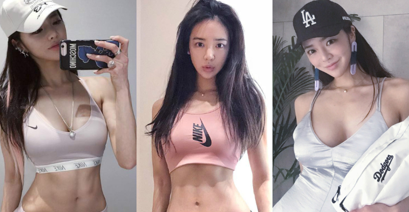 妹子鏡頭前大方獻寶，深V細肩藏不住「深遂奶溝」，兩粒「混圓長輩」露出好搶眼！