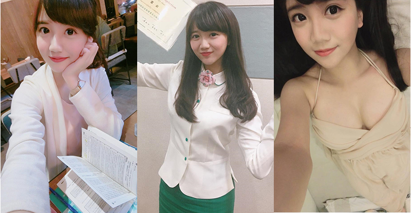 甜美銀行員原來是隱乳！「爆乳小隻馬」身材讓網友想立刻存兩億進去&#8230;