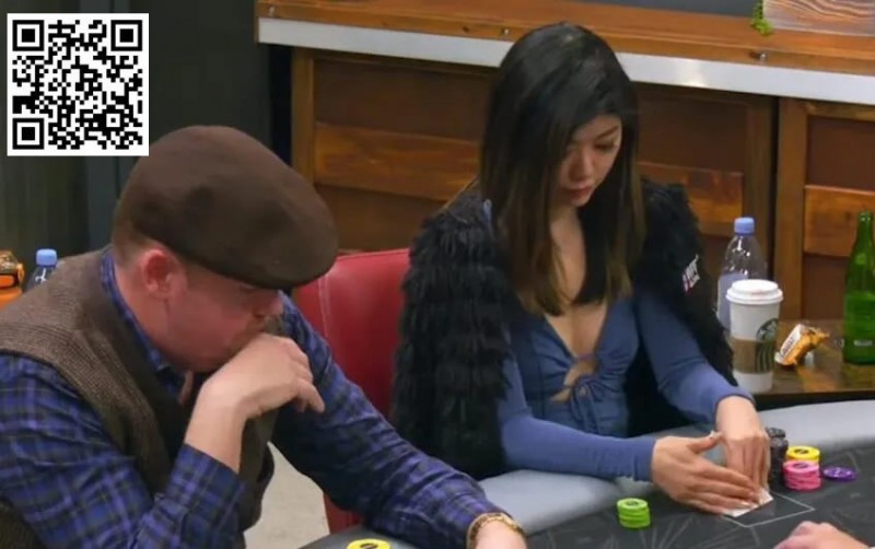 【EV扑克】美女职牌的这手AA,面对河牌全压该弃牌吗?