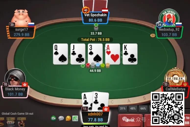 【EV扑克】牌局分析:翻牌check raise,河牌遭遇难题