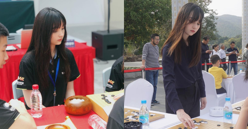 最正職業女棋士「黑嘉嘉」自帶柔光仙氣逼人　對手看傻眼忘記要下棋
