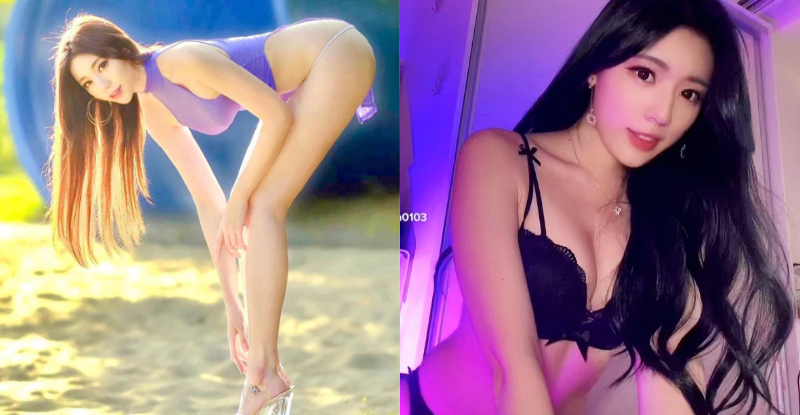長腿女神「謝立琪Kiki」完美比例塞鏡頭，彎腰提臀「蜜汁腿肉」一覽無遺