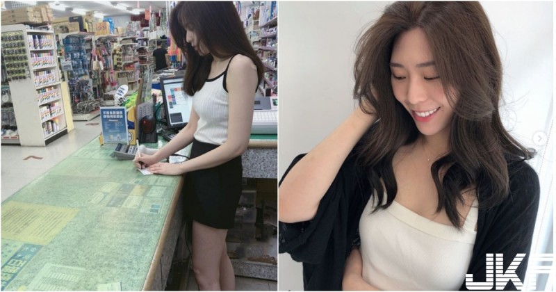 超正雜貨店「美腿老闆娘」出沒！雪白長腿太吸睛！原來是遠航「正妹空姐」啊！