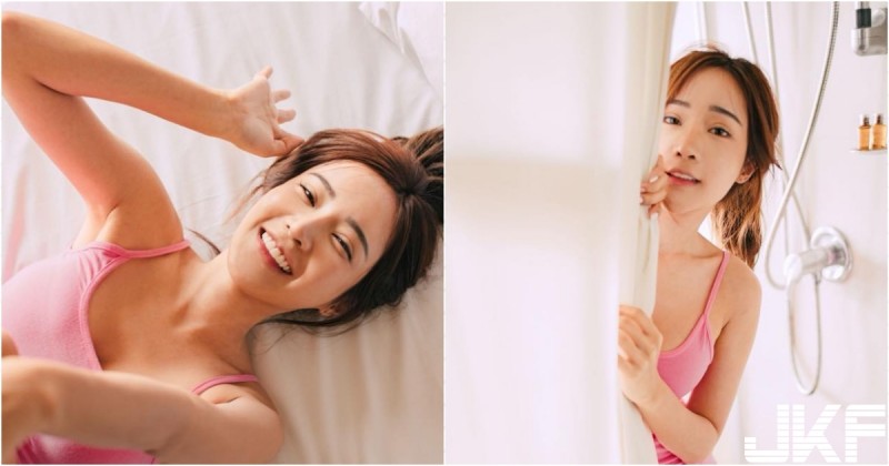 「甜美妹子」清晨沖澡！換上居家小背心＋熱褲，「極品曲線」藏不住！