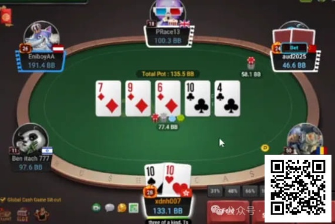 【EV扑克】牌局分析:高难度3bet多人池