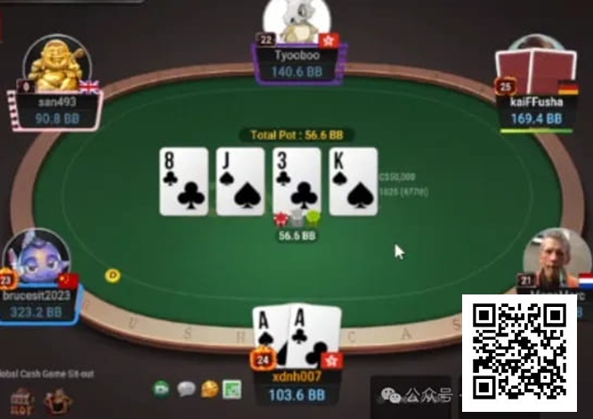 【EV扑克】牌局分析:双听花转牌check