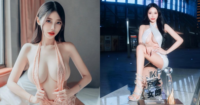 太有誠意！小野馬「玟妡WenHsin」連換三套爆乳辣裝，性感慶祝得獎！