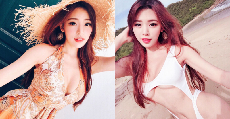 越美越危險！「謝立琪Kiki」雪白乳球從南邊乍現，邪惡曲線撩翻整條海岸線！