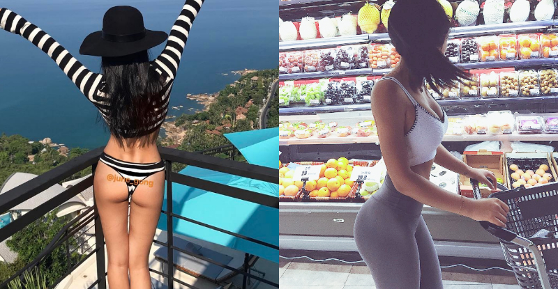 俏麗美臀妹的野性解放！「迷你三角褲」拉到最緊，全身釋放濃厚女人味！