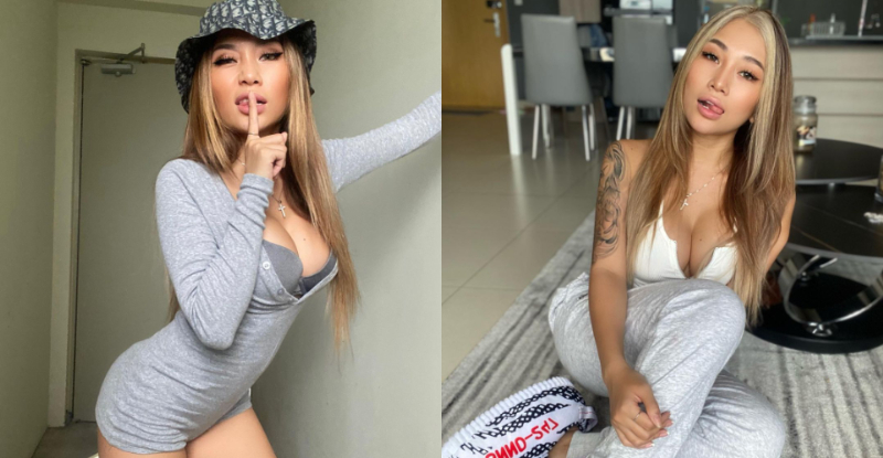 性感辣妹使出「乳集中術」　高聳挺立的胸前風光讓人目光不自覺聚焦