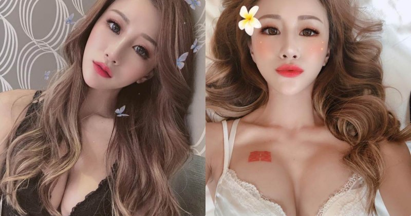 辣妹「Lara Fan雙囍」躺床美乳蹦出，誘惑嘟嘴畫面好惹火！