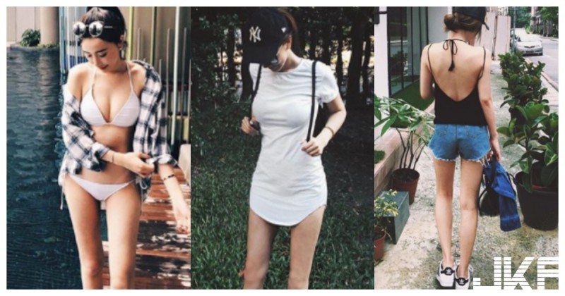 神美腿素人！「長腿大奶網紅」正面超緊繃，轉身「背殺100分」網：很可以！