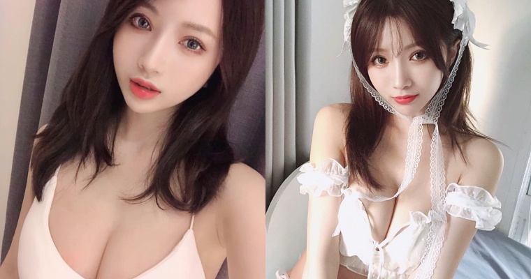 理想女友就長這樣！戀愛系正妹「胡綺」E 杯美胸藏不住  雪白肌膚讓人好想疼