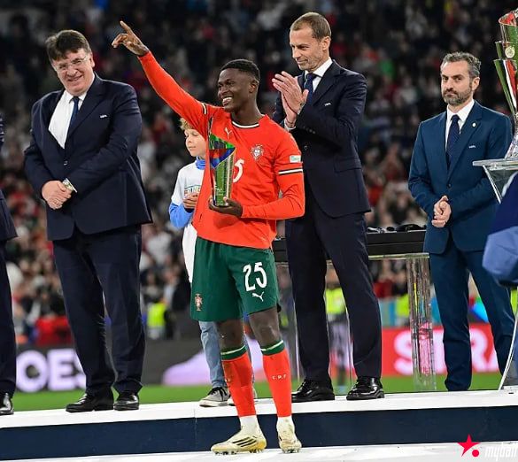 迈博体育 进球+封杀亚马尔！葡飞翼当选欧国联MVP 加冕世一