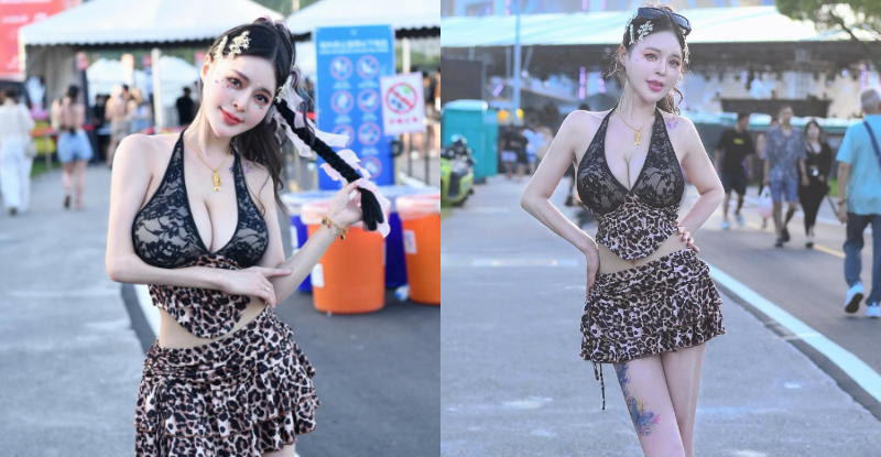 性感小花豹「姬冰嫣」出席S2O，「暴力巨乳」辣翻全場！