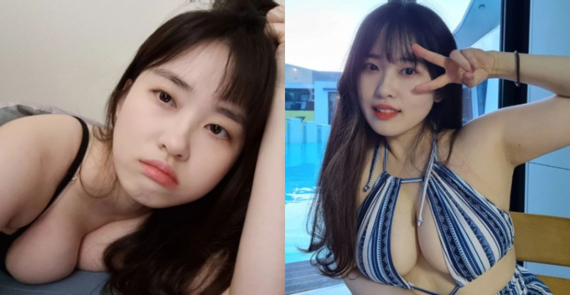 白嫩「微肉正妹」乳量太豐滿　大到趴在床上也壓不扁！