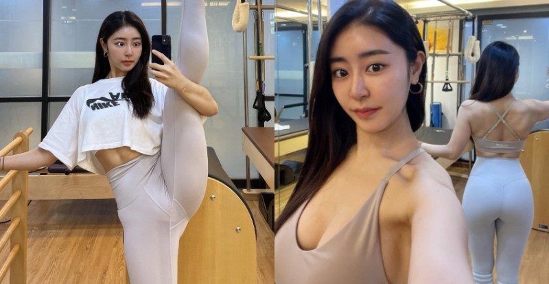 健身房「美女老闆娘」劈腿擺出一字馬　網友：我有一個大膽的想法