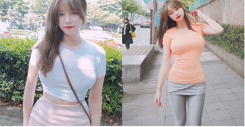 街頭遇到妹好兇！「殘暴乳量」正面襲來，一旁路人只好急忙繞道…