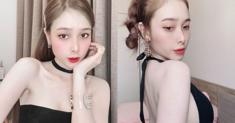 美豔正妹「雪白美肌」亮到發光，側面還有「超飽滿美乳」！