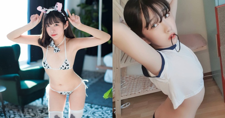 南韓美模 Sonson 上半身清純、下半身誘人！放風「蜜桃臀」曬反差魅力