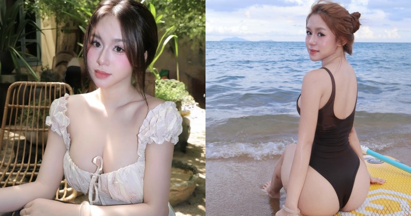 越南正妹辣秀「白嫩蜜桃」，前後都有「雪白肉肉」曲線太犯規！