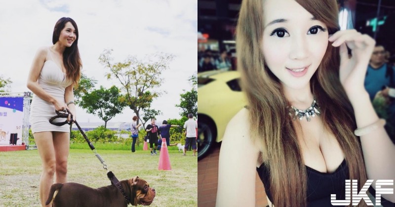 公園驚見正妹「短裙遛狗」超吸睛，原來是網美「Annie 」這辣度回頭率簡直100趴呀…