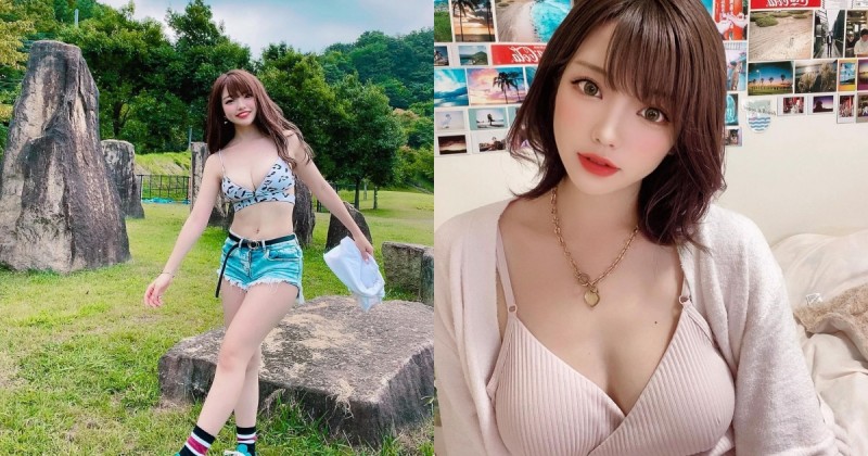 甜美櫻花妹「愛穿比基尼散步」，「白嫩美乳曲線」讓路人都想偷瞄！