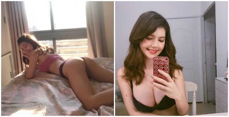 混血的性感美體！Kimberlly在床上「大曬美臀」，這個視角未免也太邪惡了吧！