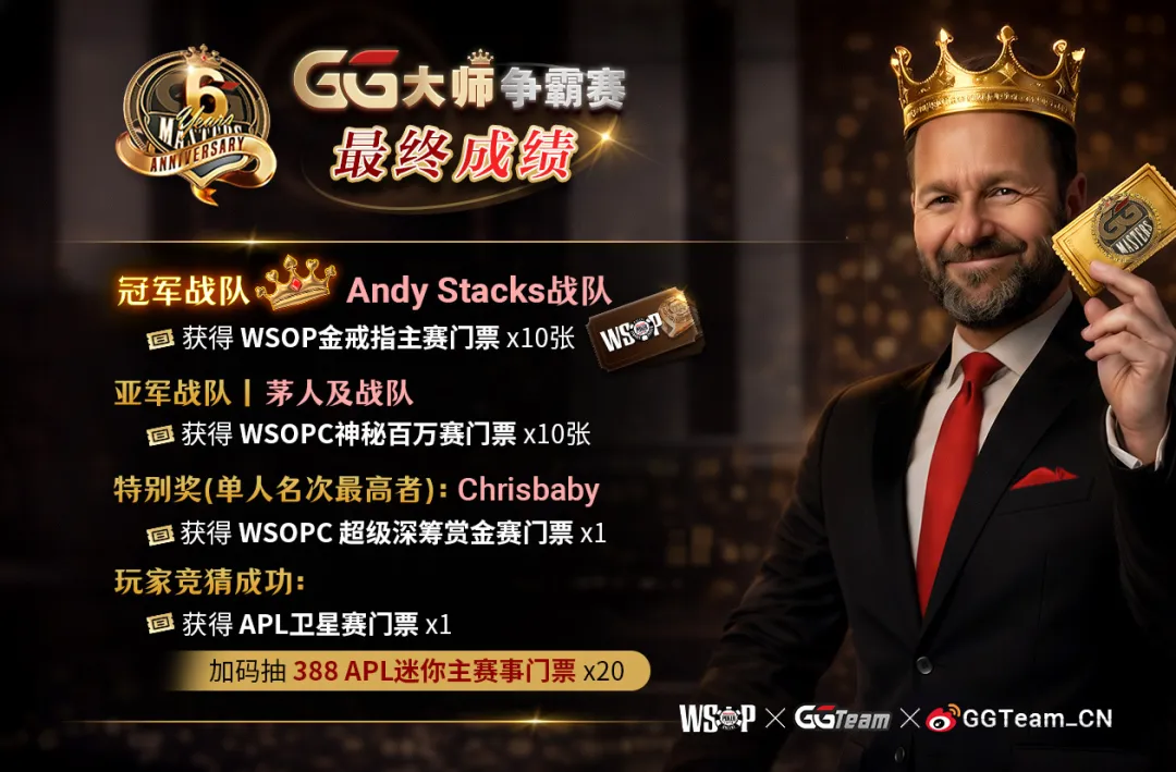 【EV扑克】GG大师赛“180万刀未破保”创历史纪录！年年“亏本”还要办的真正用意为何？