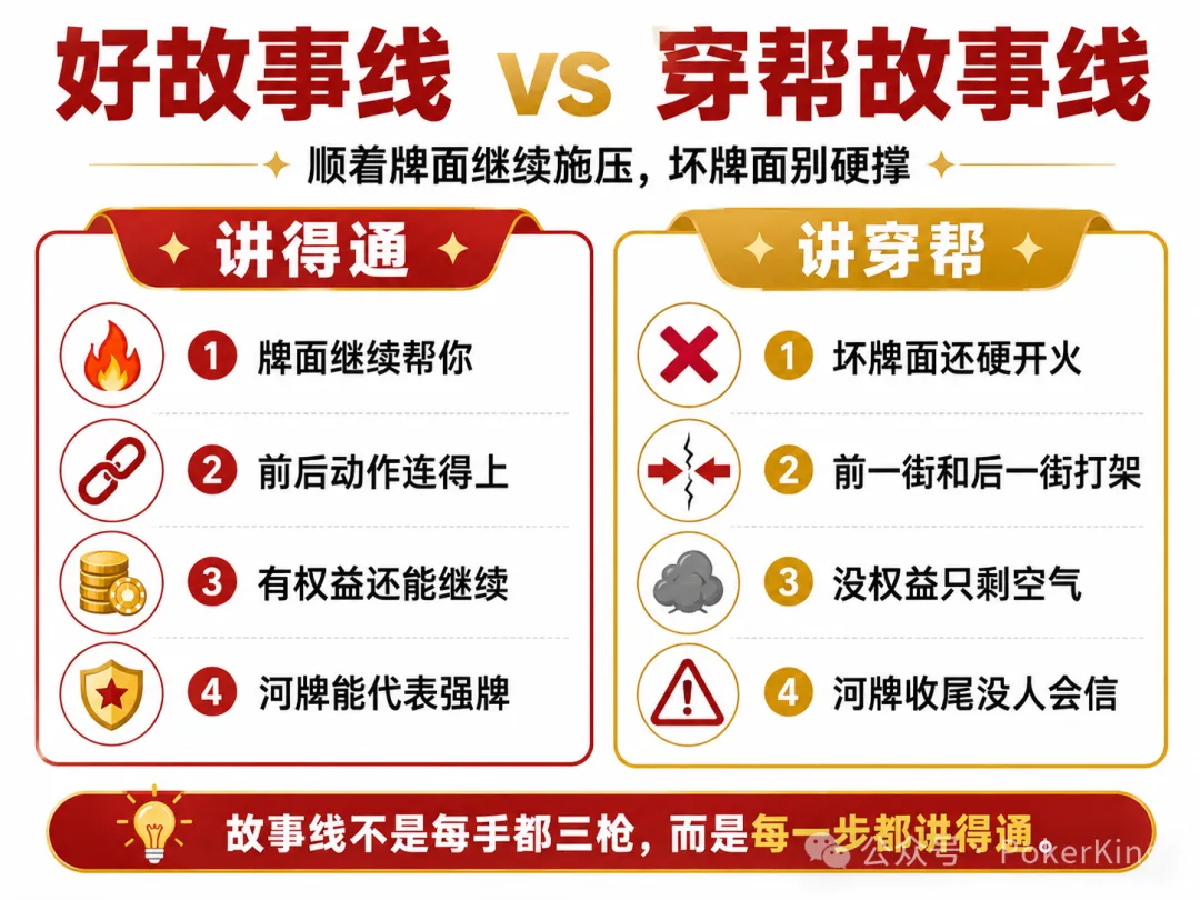 【EV扑克】德州扑克的故事线：为什么你的牌明明不差，却总是被“看穿”？