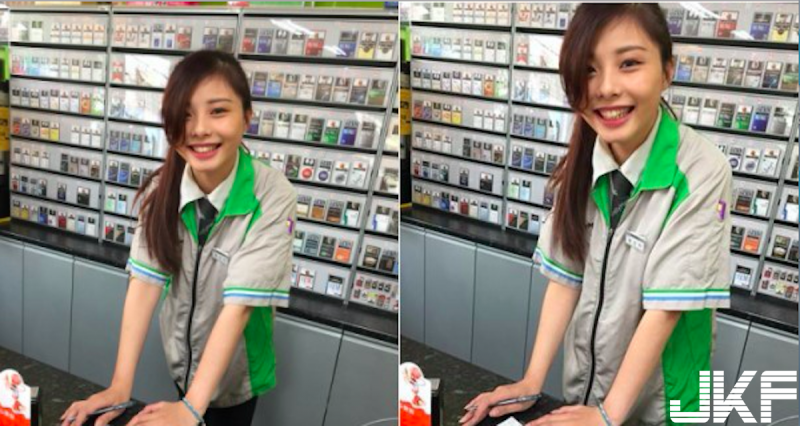 網友驚見「正妹全家店員」那笑容讓人受不了！網友跪求「全家地址」瞬間引萬人按讚…