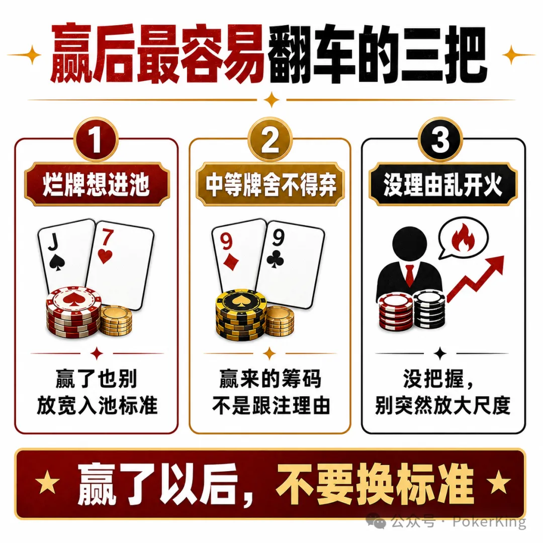 【EV扑克】赢钱后的“隐形上头”:比输钱更危险的,是你开始追感觉
