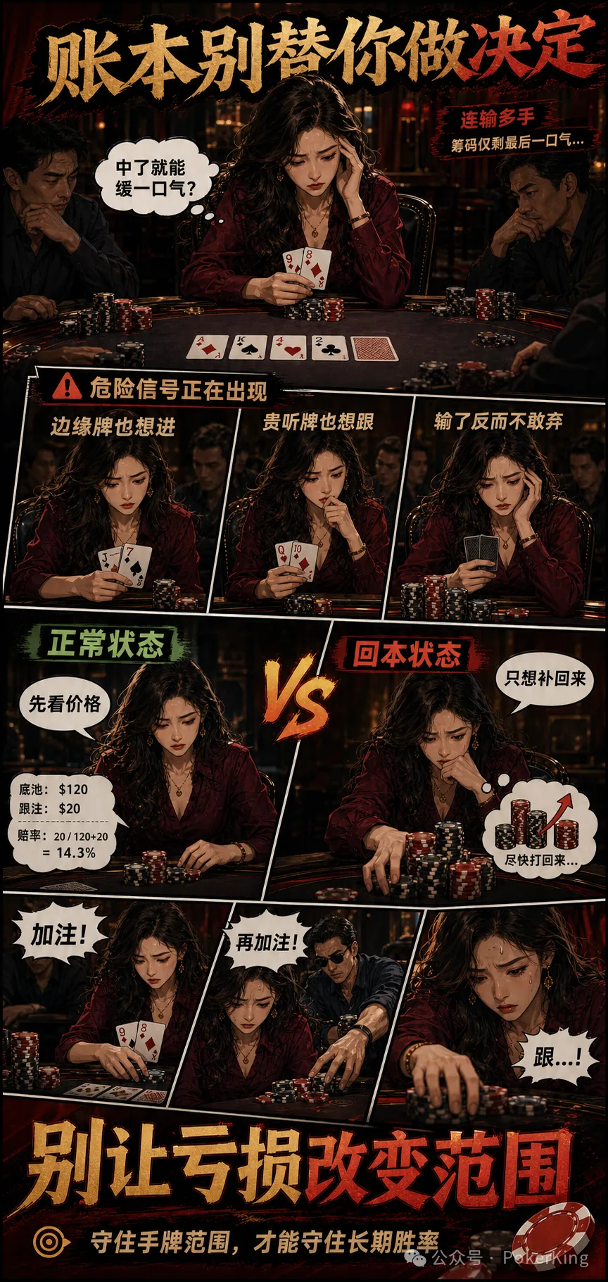 【EV扑克】连输时最危险的三件事:别让“今晚必须追回来”替你做决定