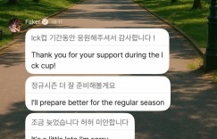 【沙巴娱乐】Faker粉丝频道留言：谢谢大家LCK期间的支持，下赛季常规赛我会做更好的准备