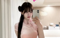 【沙巴娱乐】韩版《完蛋美女》演员mj晒照：粉色小旗袍，可爱捏😊