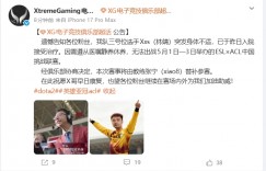 【沙巴娱乐】主教练正在热身！XG：三号位Xxs突发不适入院治疗，Xiao8替补参赛ESL