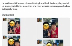 【沙巴娱乐】外网网友为WE选手点赞：户外待了一个多小时，保证粉丝能拿到签名、合照
