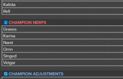 【沙巴娱乐】26.7版本改动名单：蛇女卡莉斯塔瑞尔加强；男枪卡尔玛奥恩等削弱